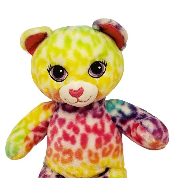 Build A Bear Rainbow Tie Dye Plush Animal - Picture 5 of 9